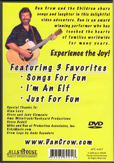 Dan Crow Just for Fun DVD back cover